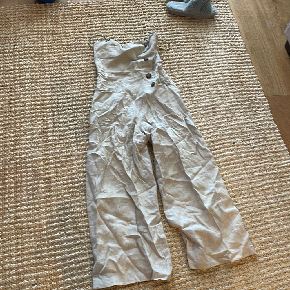 Reformation linen jumpsuit